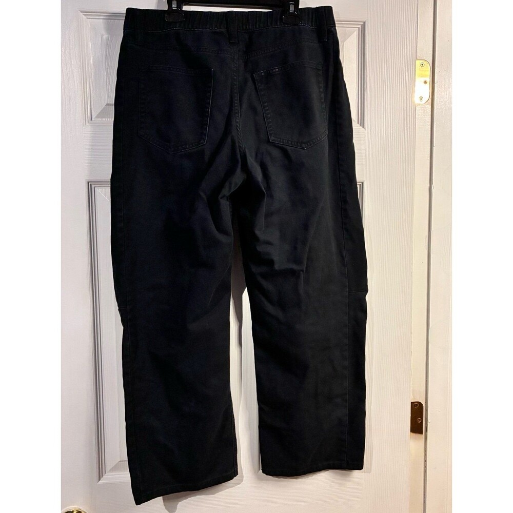 Aeropostale Black Barrel Denim Jeans Size Medium - Picture 5 of 11